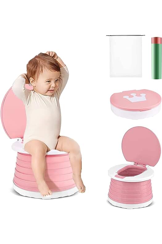 Asiento de Inodoro Plegable para Bebés - Práctico y Portátil para el Entrenamiento
