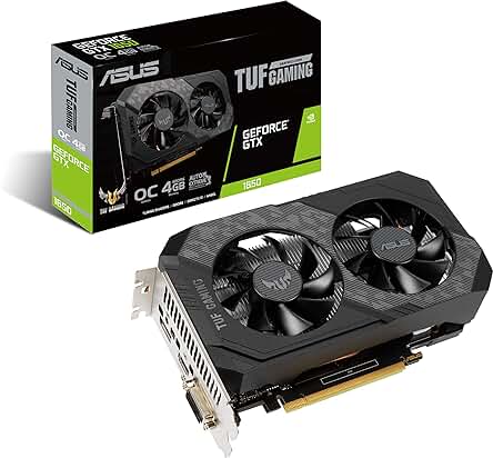 ASUS TUF Gaming GeForce GTX 1650 V2 OC Edition - Tarjeta Gráfica Gaming (4GB GDDR6)