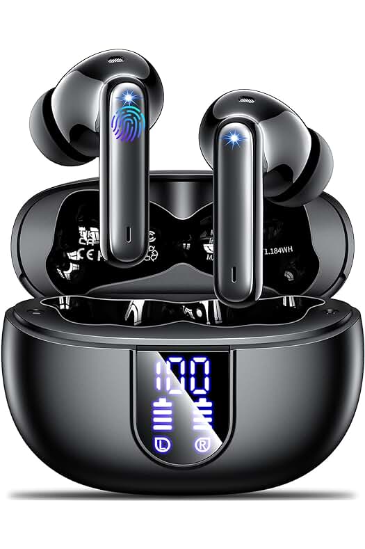 Auriculares Bluetooth Inalámbricos con Cancelación de Ruido y Pantalla LED - Calidad de Sonido Superior.
