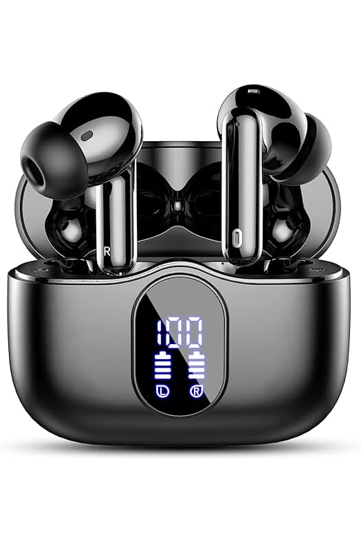 Auriculares Bluetooth Inalámbricos con Micrófono HD, Sonido Estéreo de Alta Fidelidad, Reducción de Ruido