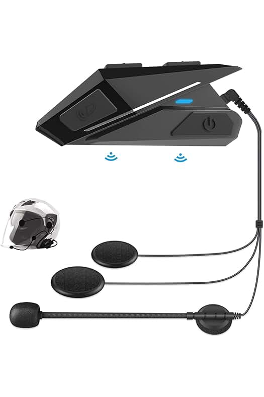 Auriculares Bluetooth para Motocicleta OBEST - Cascos inalámbricos con funciones de manos libres y música.