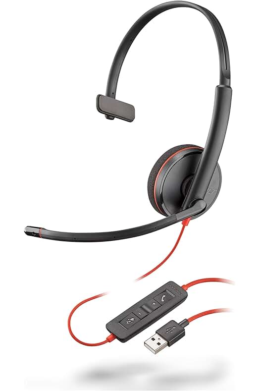 Auriculares con cancelación de ruido Plantronics Blackwire C3210 - Calidad de sonido inigualable.