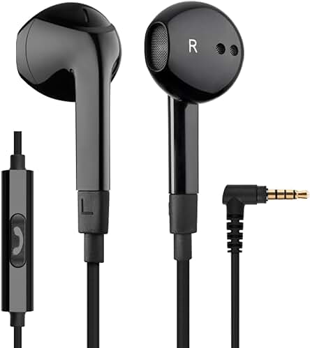 Auriculares In Ear Ludos FEROX con Cable y Microfono, Graves Potentes - 5 Años de Garantía