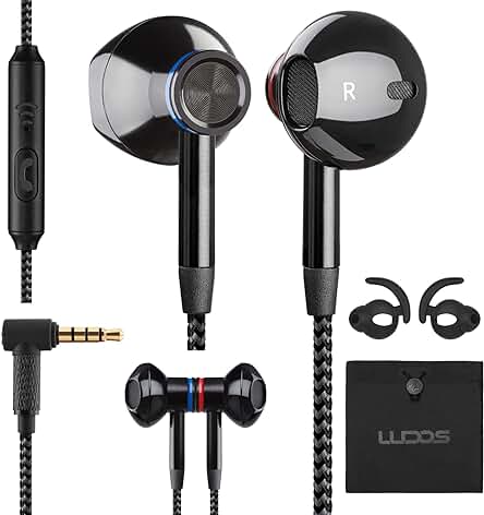 Auriculares in Ear Ludos Nova con Micrófono, Sonido de Alta Calidad y 5 Años de Garantía.