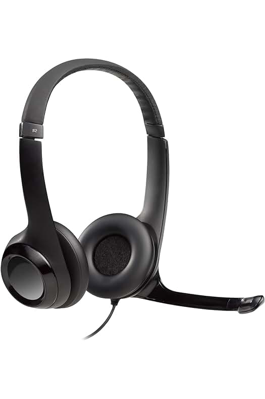 Auriculares Logitech H390: Auriculares con cable para PC/Portátil con micrófono y supresión de ruido.
