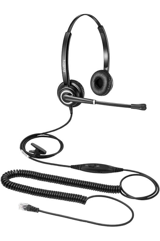 Auriculares telefónicos RJ9 con cancelación de ruido para teléfonos IP de Cisco.