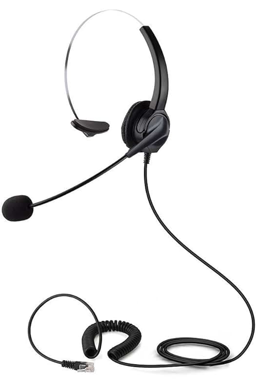 Auriculares Teléfono Fijo con Cancelación de Ruido para Ventas Telefónicas y Empresas