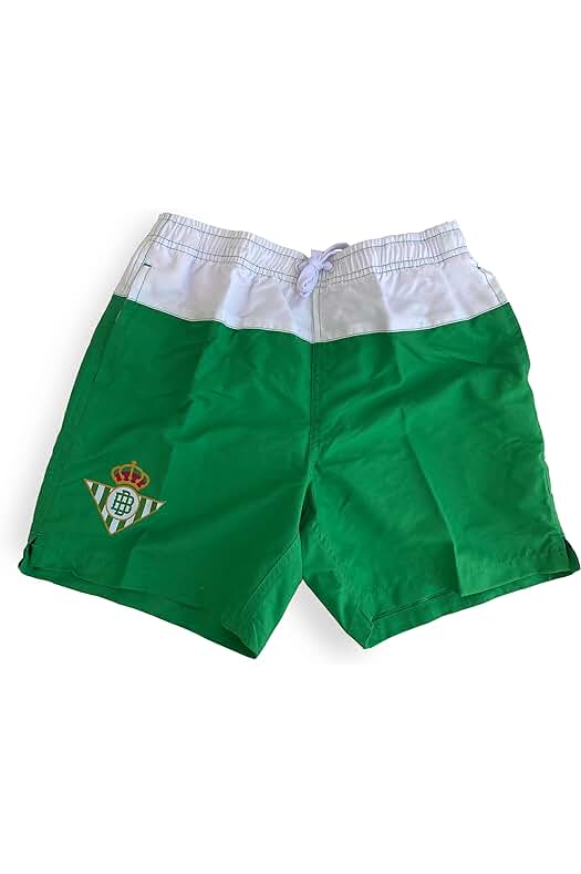 Bañador Real Betis: Disfruta del verano con estilo con este bañador verdiblanco unisex.