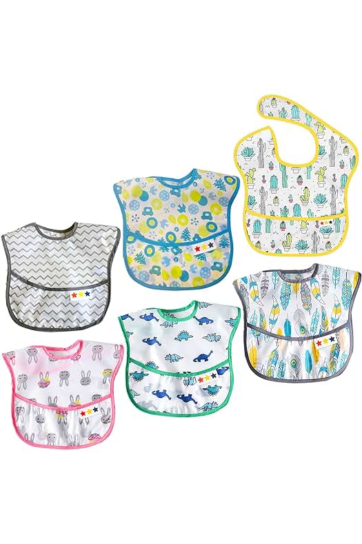 Baberos Impermeables para Bebés: Mantén a tu bebé limpio y seco con nuestros baberos de calidad.