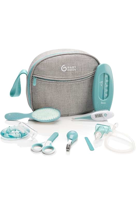 Babymoov Neceser para Bebes, Azul, 9 Accesorios - Organizador esencial para bebés.
