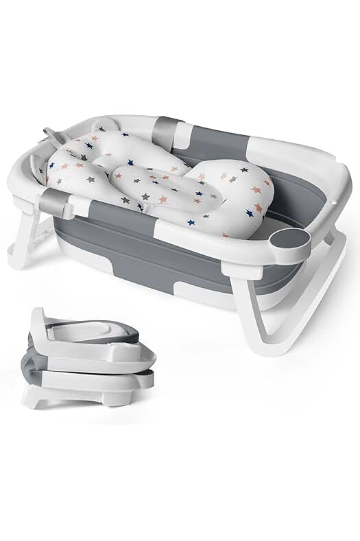 Bañera plegable para bebé: cómoda, segura y portátil para el baño de tu pequeño.