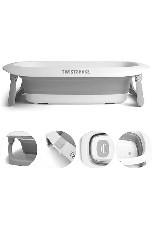 Bañera plegable para bebé: cómoda, segura y portátil para la hora del baño.