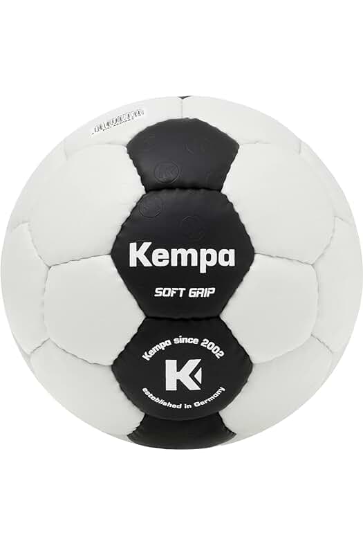Balón de Balonmano Soft Grip Black & White - Ideal para entrenamiento y aprendizaje técnico.
