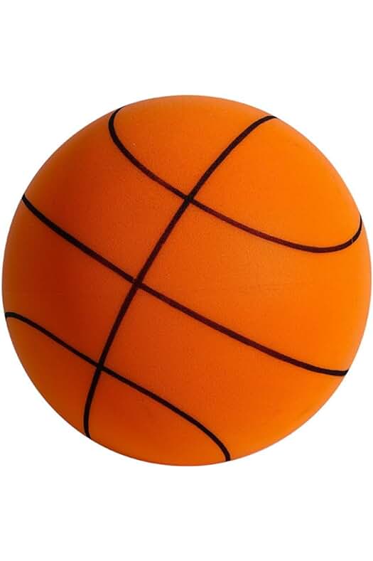 Balón de entrenamiento de baloncesto silencioso para actividades en interiores (naranja, 25cm)