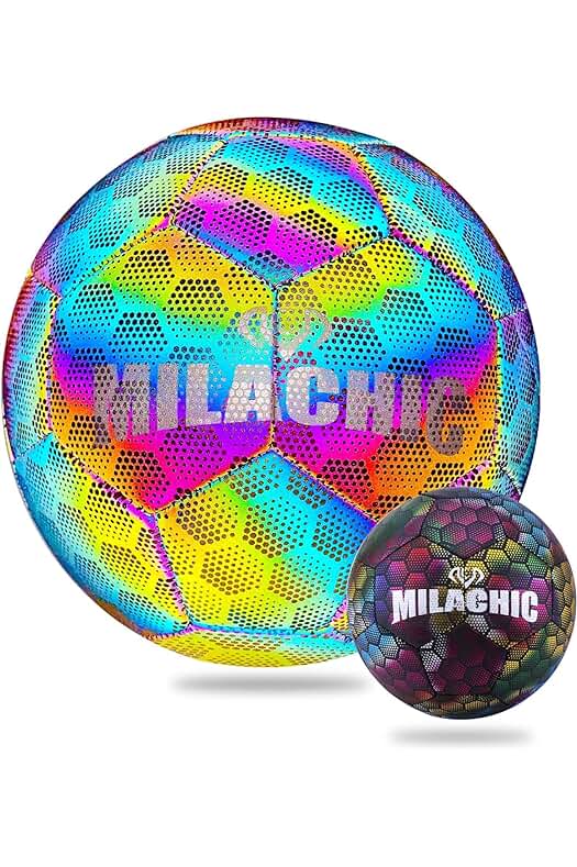 Balón de fútbol luminoso para entrenamiento y competición, tamaño 5 para niños y adultos