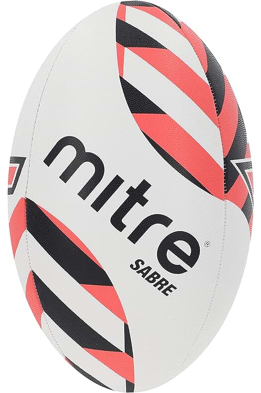 Balón de Rugby Mitre Sabre para entrenamiento, ideal para jóvenes y unisex.