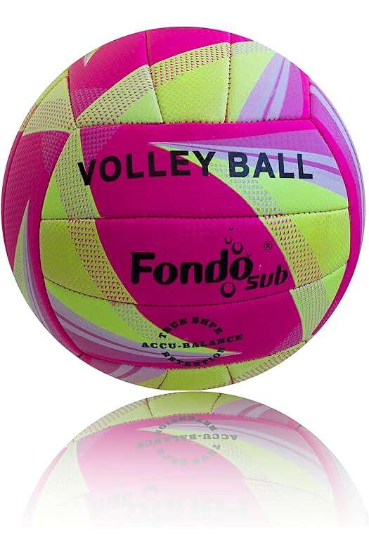 Balón de Voleibol Playa: Diseño Game y Medida Oficial en Cuero Sintético.