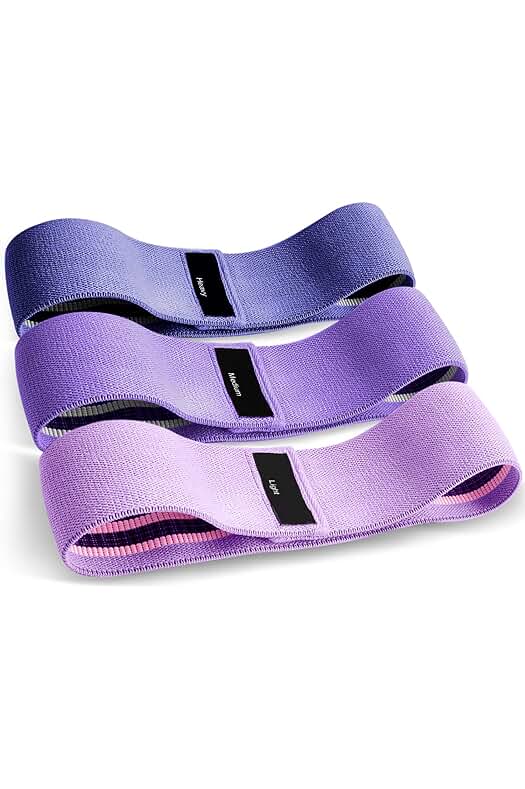 Bandas de resistencia para entrenamiento de fuerza y tonificación muscular.