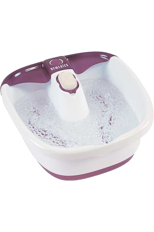 Baño de pies HoMedics Bubblemate: relajación y exfoliación para una pedicura revitalizante
