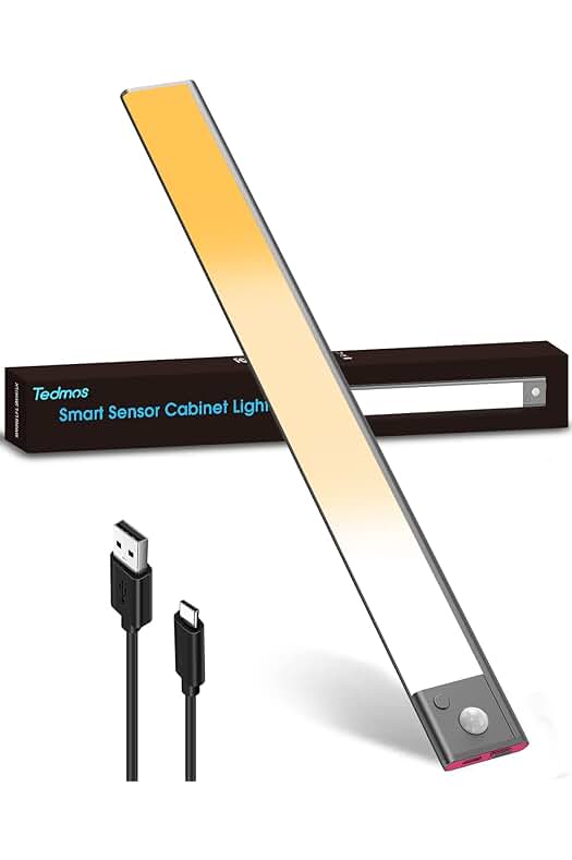 Barra de Luz LED Recargable para Cocina, con Sensor de Movimiento y Tira Magnética