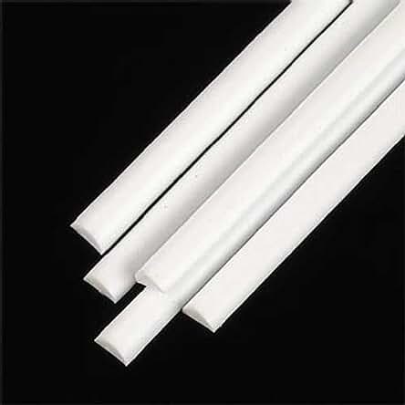 Barra de plástico semiredonda Plastruct MRH-160 - Suministros de construcción plástica
