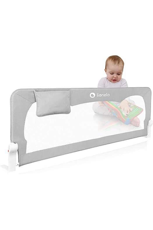 Barrera de seguridad para niños - Protección infantil contra caídas en la cama.