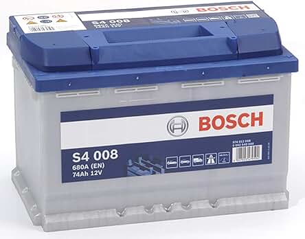 Batería de coche Bosch S4008 - 74A/h 680A - Tecnología de plomo-ácido - Sin sistema Start/Stop
