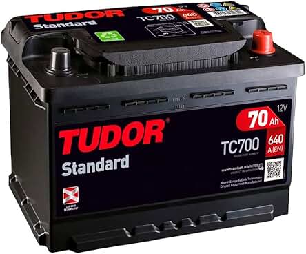 Batería de coche Tudor TC700, potencia y rendimiento para tu automóvil de turismo