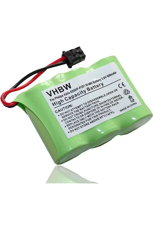 Batería de repuesto compatible para teléfono inalámbrico Panasonic FT-6202 - Mayor duración y rendimiento.