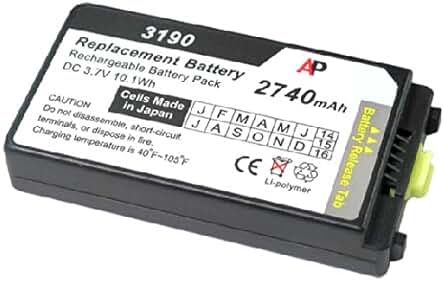 Batería de repuesto de alta capacidad para escáneres Motorola/Symbol MC3100 & MC3190: 2740 mAh