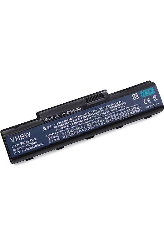 Batería de repuesto para Acer Aspire 5517-1502, 5517-1216, 5517-1643, 5517-5078, 5517-5086 Notebook (4400 mAh, 11,1 V, Li-Ion)
