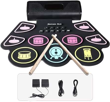 Batería electrónica portátil Coolmusic: ¡la opción perfecta para los principiantes en la música!