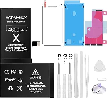 Batería iPhone X de alta capacidad con kit de reparación y garantía de 24 meses