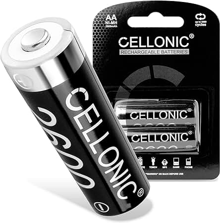 Baterías recargables AA de CELLONIC® - 2600mAh de capacidad - Larga duración y vida útil