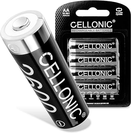 Baterías recargables AA de Cellonic® - 2600mAh - Larga vida útil y duración excepcional