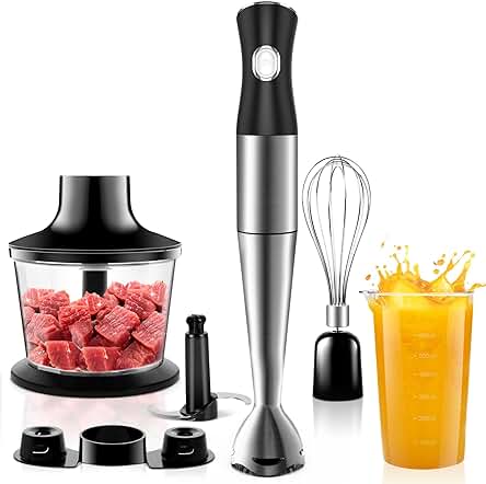 Batidora de Mano 1200W - Potente y Versátil Aliada en tu Cocina