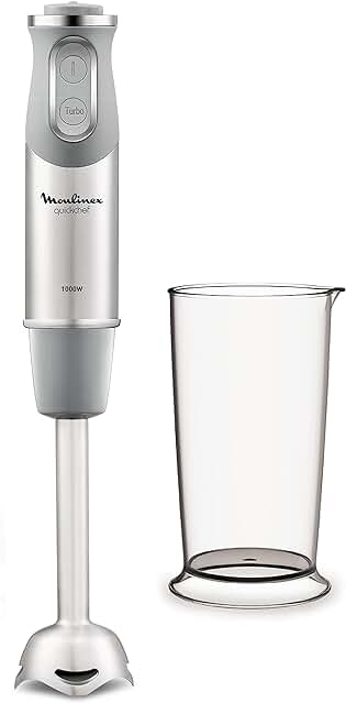Batidora de mano Moulinex QuickChef DD65AD - Potente y versátil con 10 velocidades ajustables.