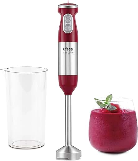 Batidora de mano Ufesa BP3500 Mercury: potente, ergonómica y sin salpicaduras, ¡ideal para tus recetas!
