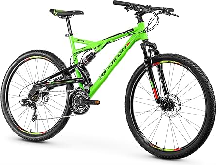 Bicicleta de montaña Anakon SHIMANO SK8 27.5, aluminio, 24v., doble suspensión, verde (varias tallas)