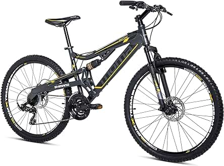 Bicicleta de montaña Moma Bikes Equinox5.0: Aluminio, Shimano 24v, doble freno y suspensión