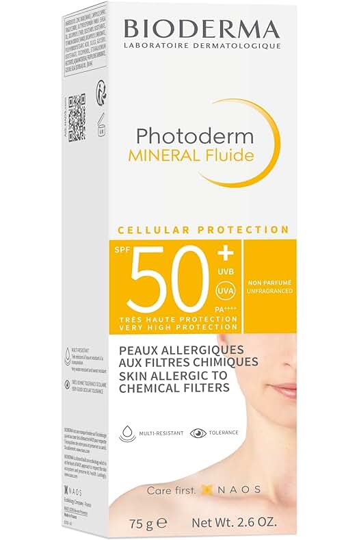 Bioderma Photoderm NUDE Touch Mineral SPF 50 - Protección solar mineral de acabado natural