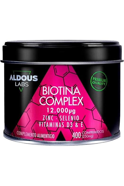 Biotina 12.000 mcg | Suplemento para el crecimiento del cabello | Fortalece y nutre el pelo.
