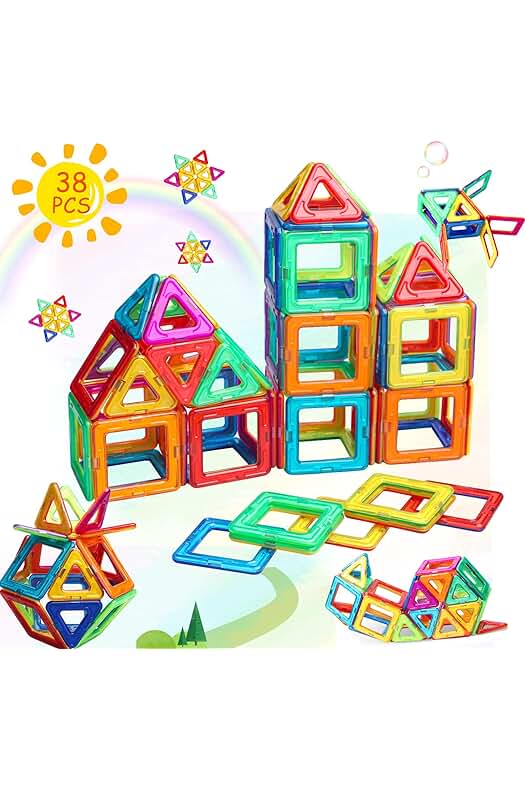 Bloques Magnéticos de Construcción para Niños de 3-8 años, Regalo Ideal para Cumpleaños y Navidad.