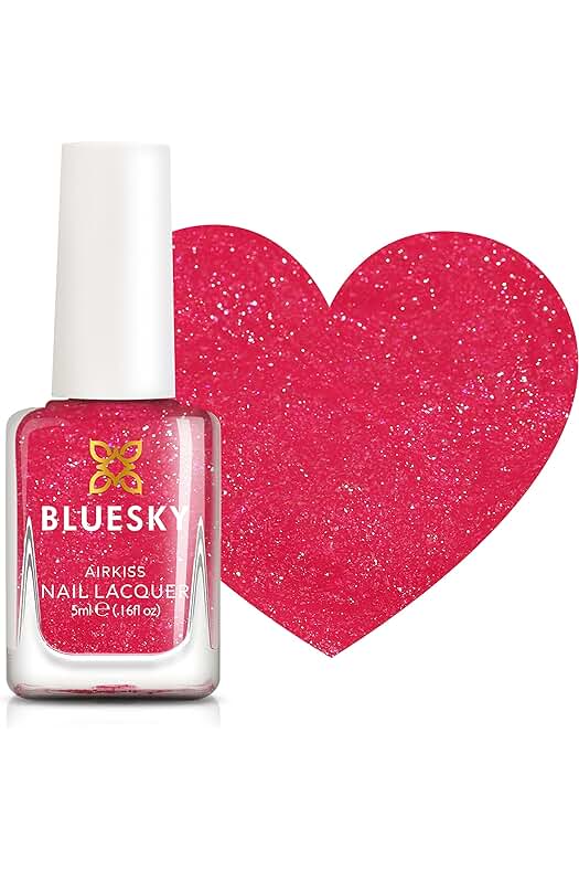 BLUESKY Cherry Fizz - Esmalte de uñas para niños, inodoro, no tóxico y fácil de quitar, color rojo