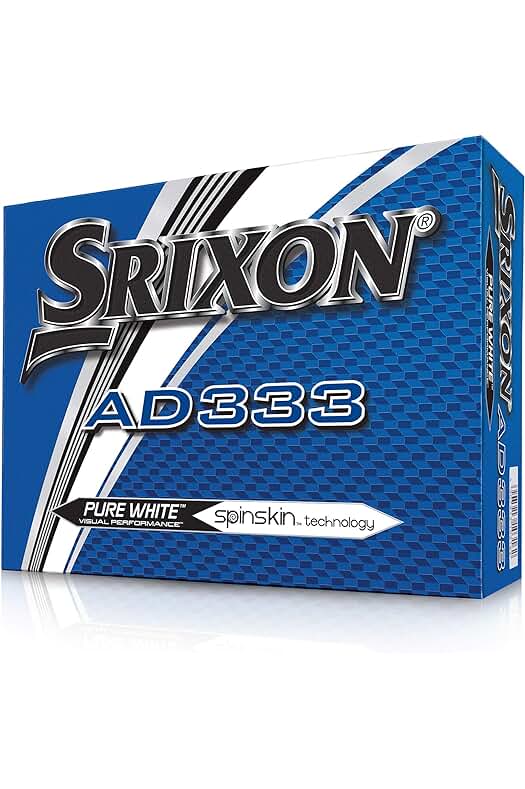 Bolas de golf para hombres Srixon Ad 333 en color blanco, talla única.