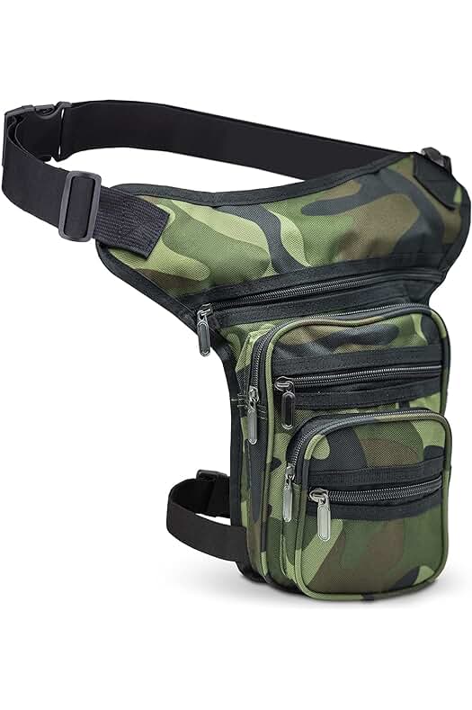 Bolsa de Cintura Impermeable con 5 Bolsillos para Moto y Actividades al Aire Libre.