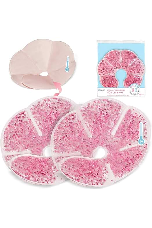 Bolsa de gel frío para el pecho - Almohadillas de refrigeración para aliviar la lactancia