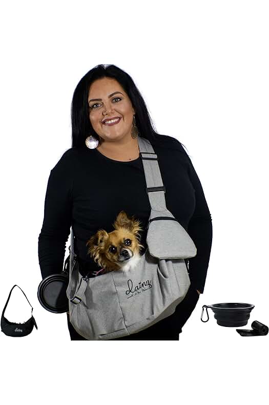 Bolsa de transporte segura y cómoda para perros pequeños y gatos de hasta 3 kg.