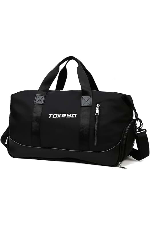 Bolsa Deporte Impermeable de 40L con Compartimento para Zapatos y Bolsillo Húmedo, ¡Ideal para Viajes!