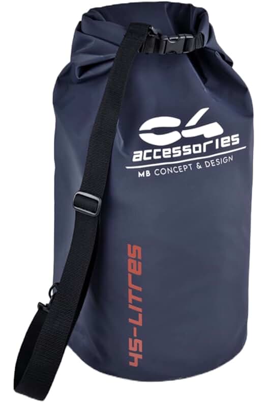 Bolsa estanca impermeable de PVC de 45 litros para actividades acuáticas al aire libre.